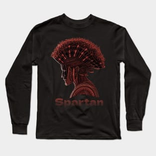 "Spartan Warrior Legacy" - Epic Spartan Art Print Long Sleeve T-Shirt